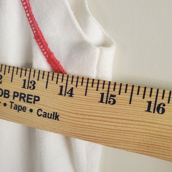 Izod Women's Knit Vest Medium White Tennis Prep Vintage Preppy Academia - Picture 8 of 9